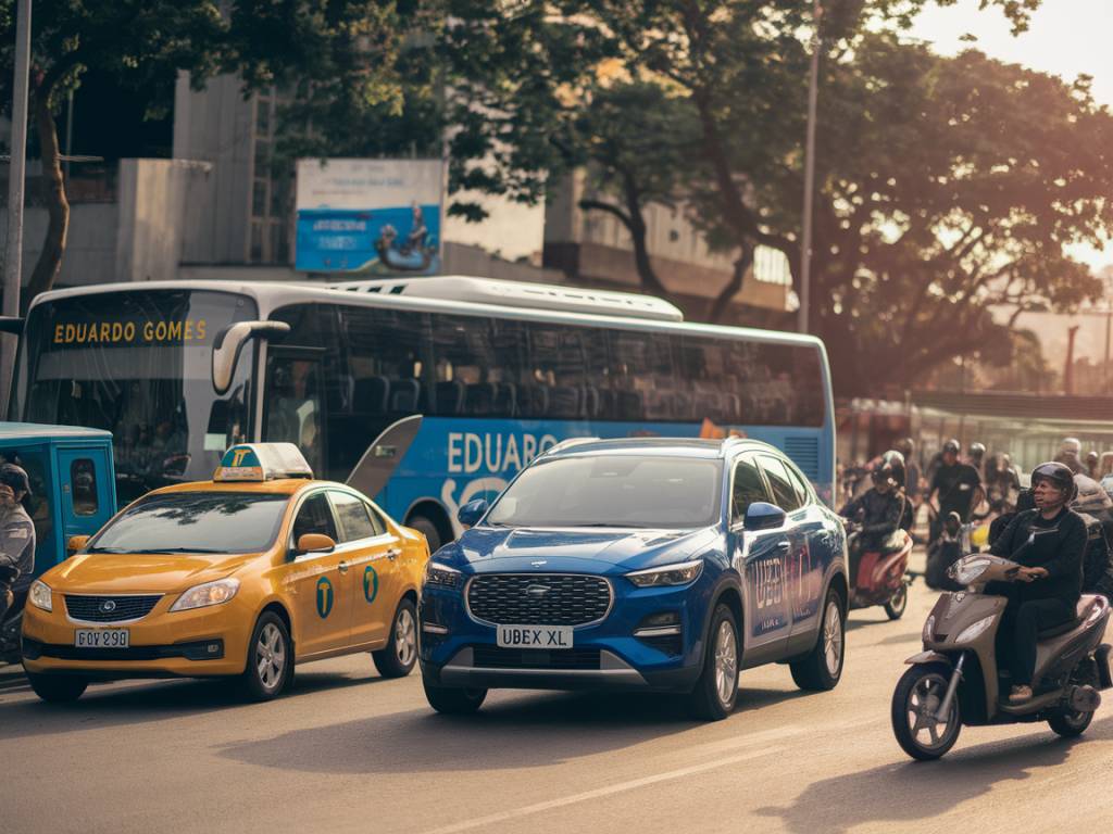 Comparando opções de transporte: táxi, Uber, ou transporte público no Brasil?